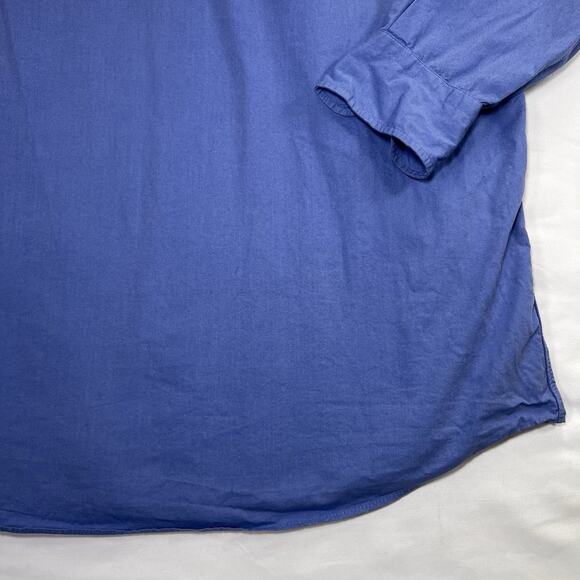 Luskey's Ryons Western Shirt Size 16-33 Blue Button Up Western Workwear Vintage - Picture 13 of 13